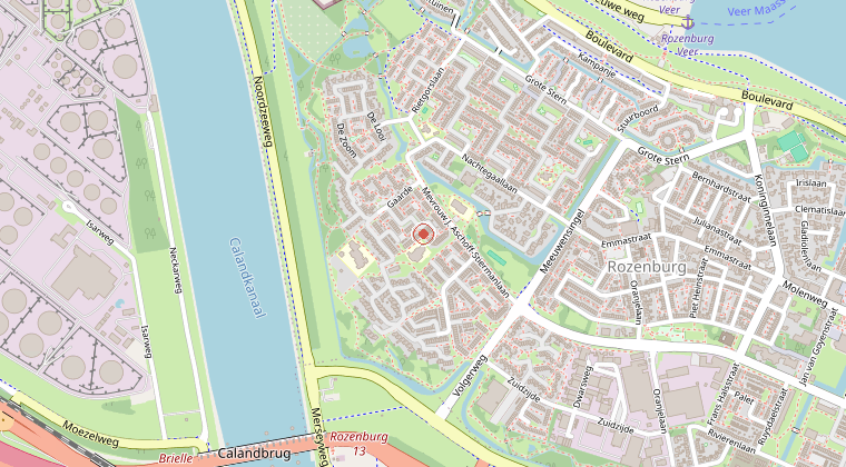 Kaart van de omgeving van de melding