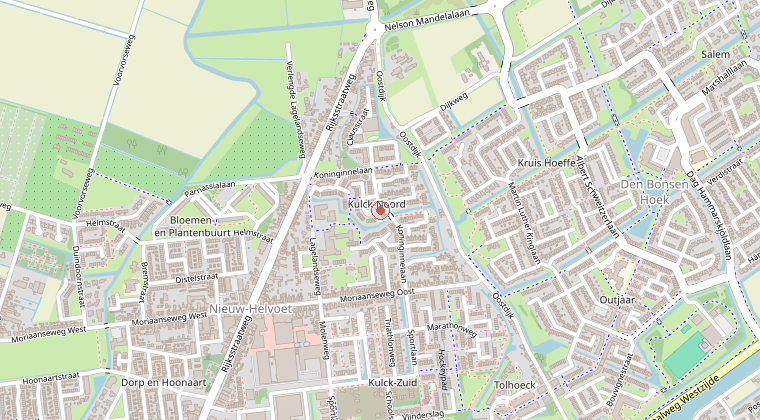 Kaart van de omgeving van de melding