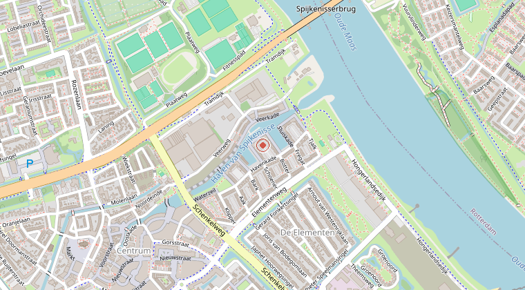 Kaart van de omgeving van de melding