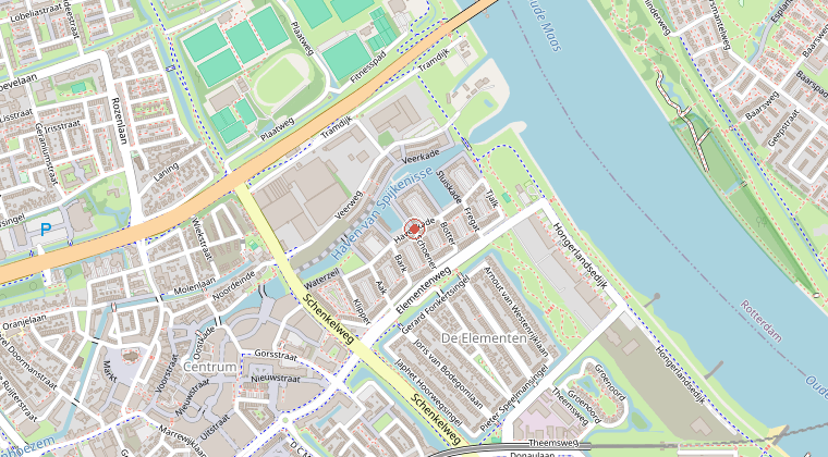 Kaart van de omgeving van de melding
