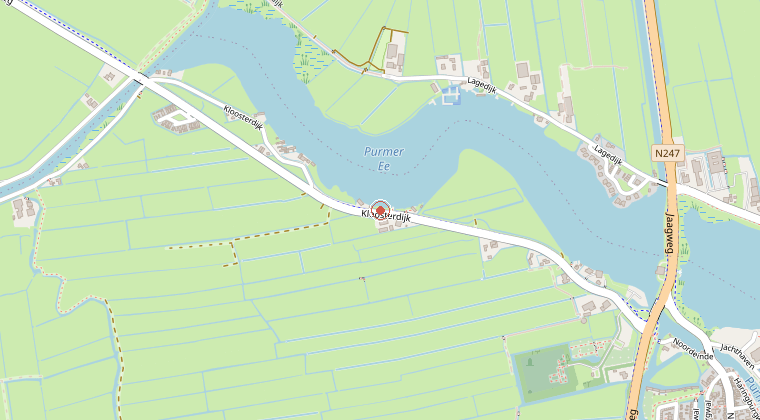 Kaart van de omgeving van de melding