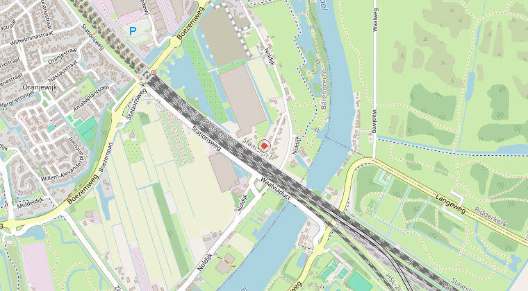 Kaart van de omgeving van de melding
