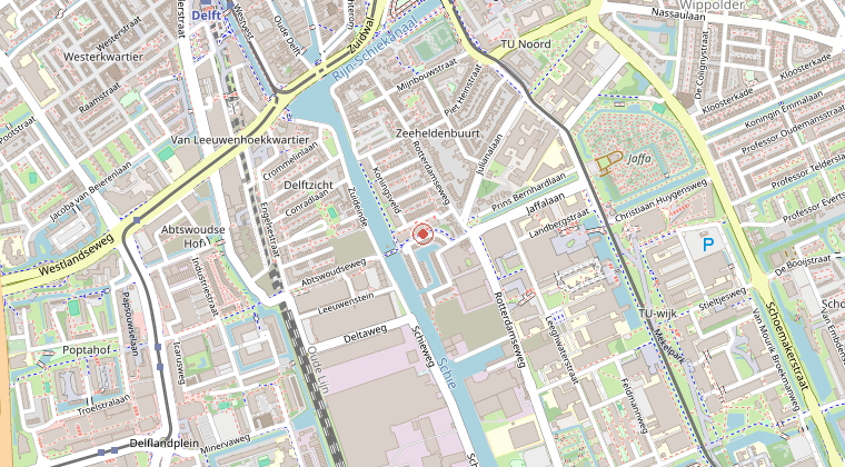 Kaart van de omgeving van de melding