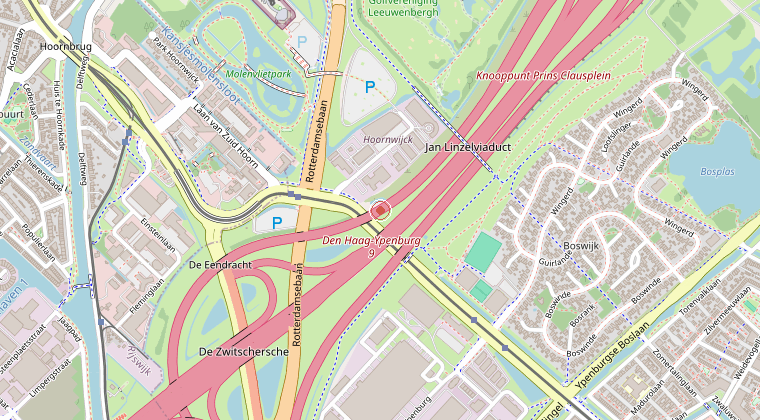 Kaart van de omgeving van de melding