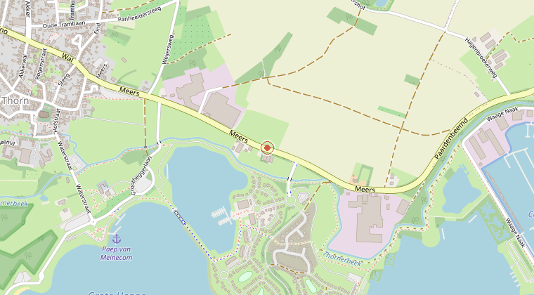 Kaart van de omgeving van de melding