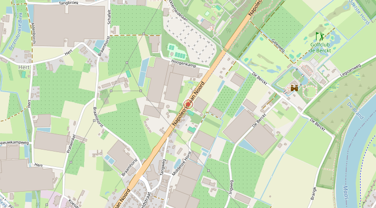 Kaart van de omgeving van de melding