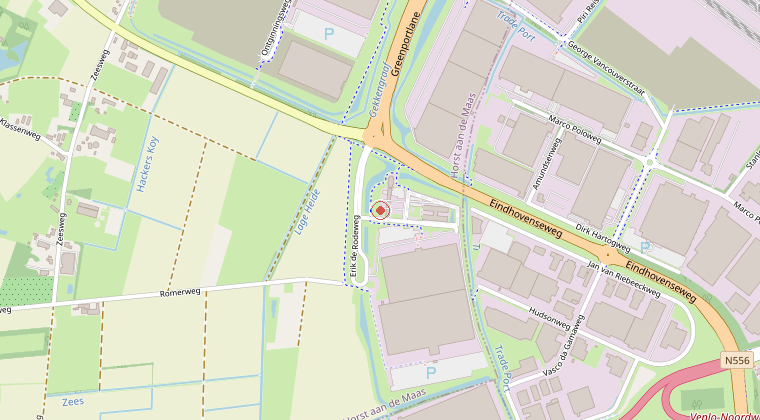 Kaart van de omgeving van de melding