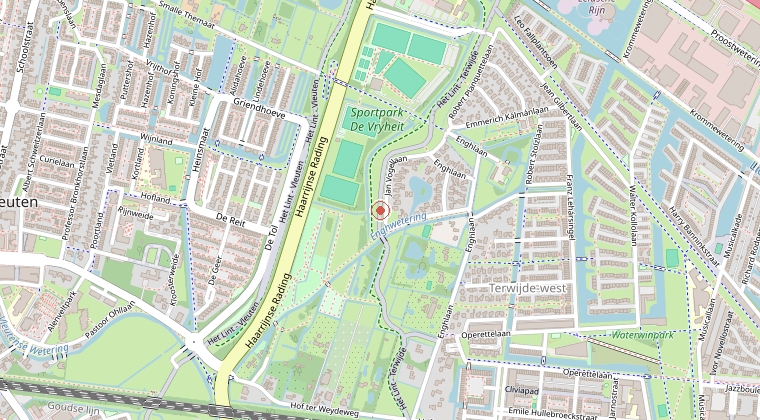 Kaart van de omgeving van de melding