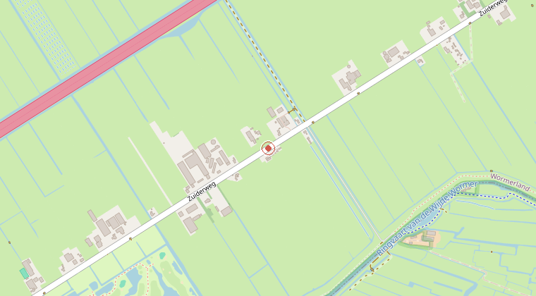 Kaart van de omgeving van de melding