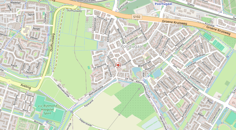 Kaart van de omgeving van de melding