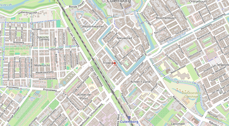 Kaart van de omgeving van de melding