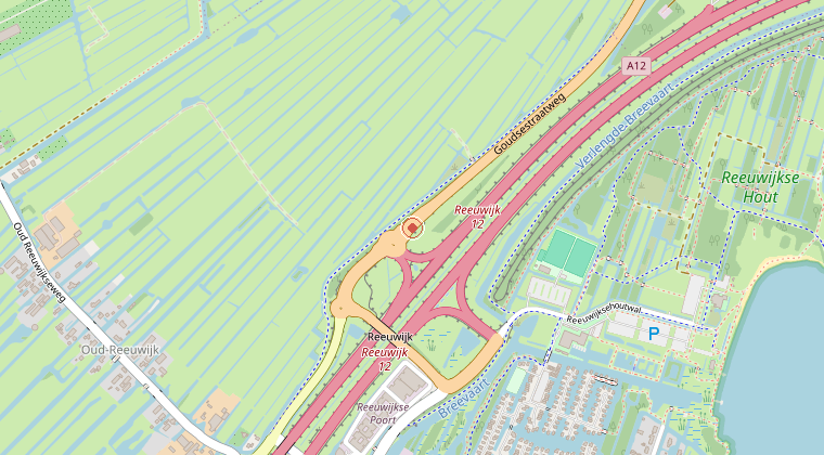 Kaart van de omgeving van de melding