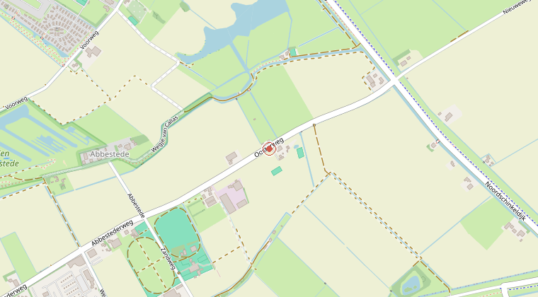 Kaart van de omgeving van de melding