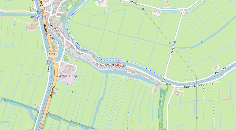 Kaart van de omgeving van de melding
