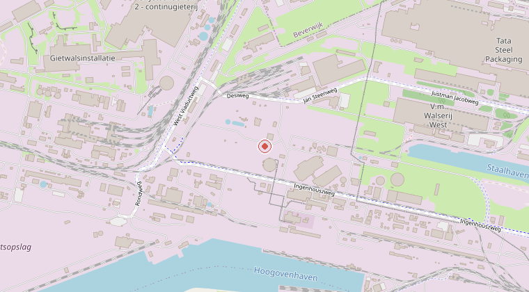 Kaart van de omgeving van de melding