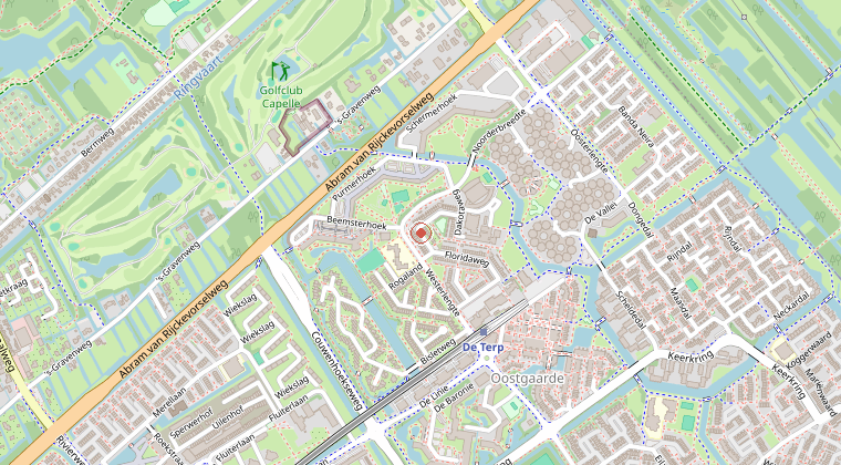 Kaart van de omgeving van de melding