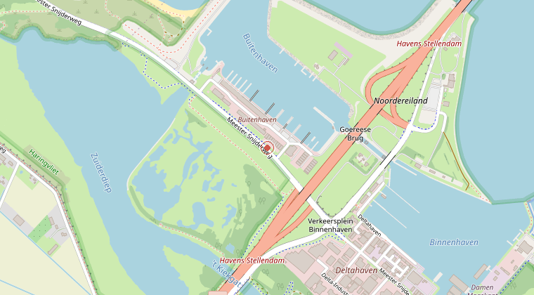Kaart van de omgeving van de melding