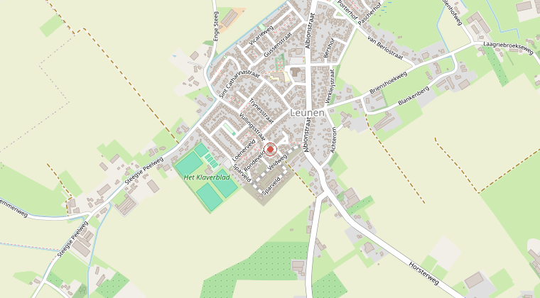 Kaart van de omgeving van de melding