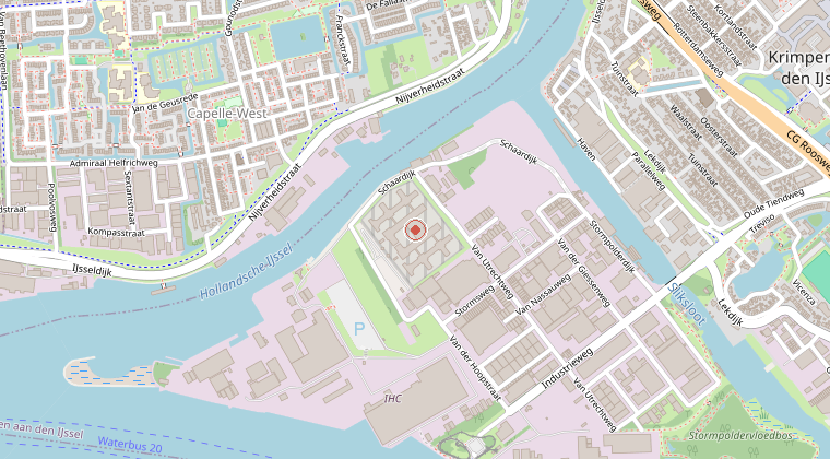 Kaart van de omgeving van de melding