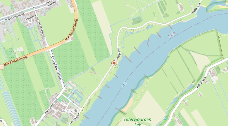 Kaart van de omgeving van de melding