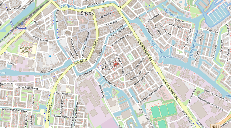 Kaart van de omgeving van de melding
