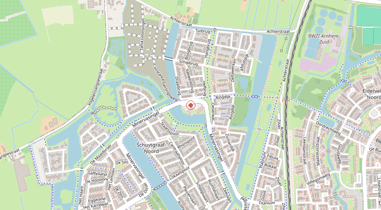 Kaart van de omgeving van de melding