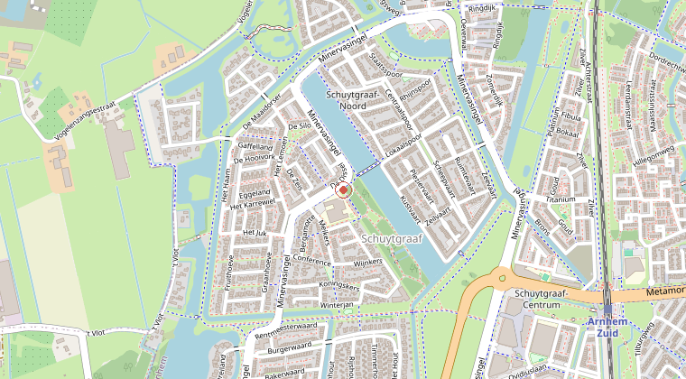 Kaart van de omgeving van de melding