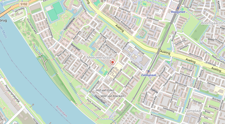 Kaart van de omgeving van de melding
