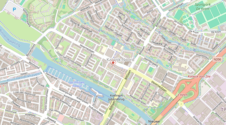 Kaart van de omgeving van de melding