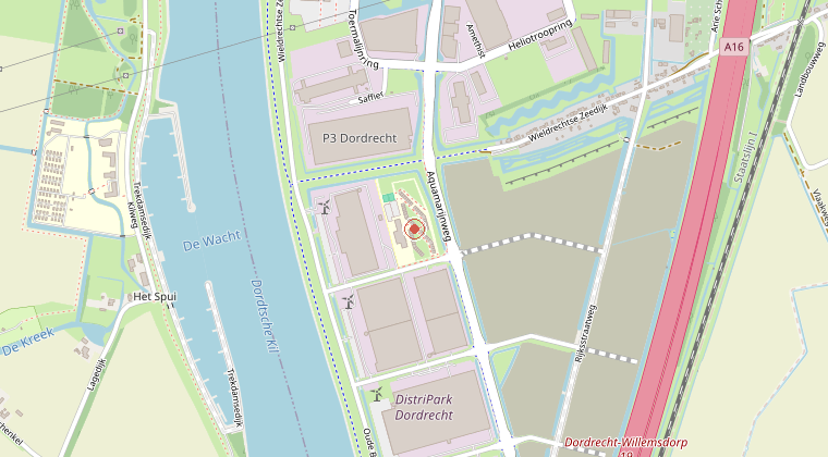 Kaart van de omgeving van de melding