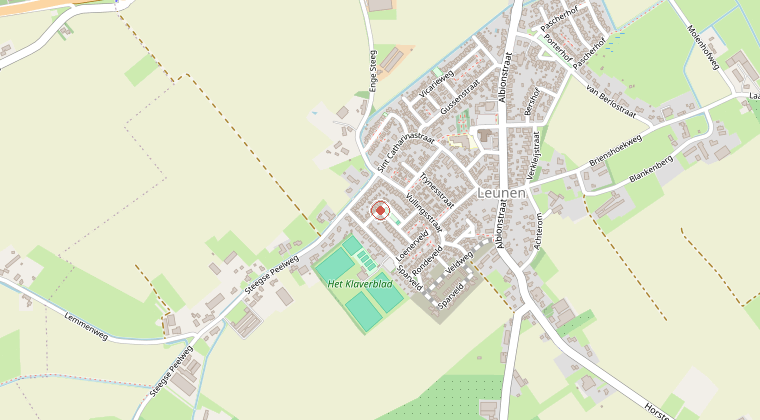 Kaart van de omgeving van de melding