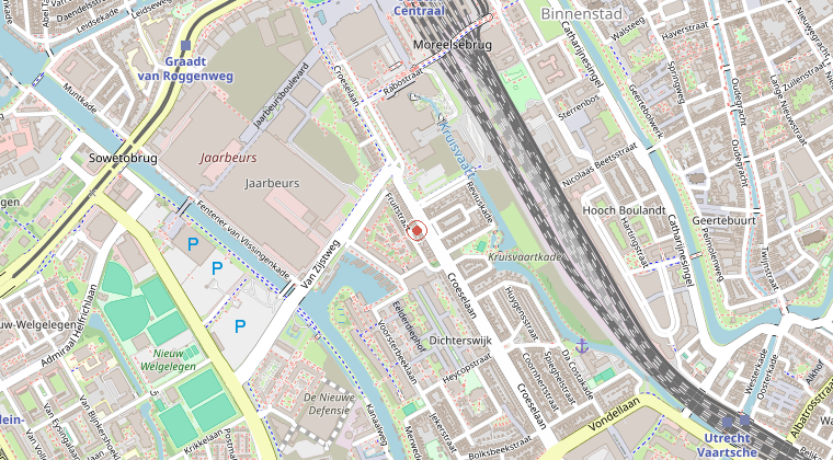 Kaart van de omgeving van de melding