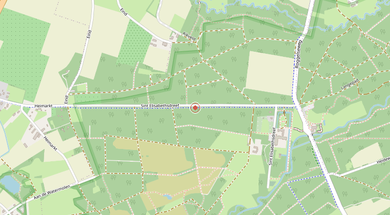 Kaart van de omgeving van de melding