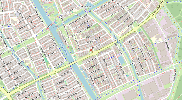 Kaart van de omgeving van de melding