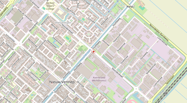 Kaart van de omgeving van de melding