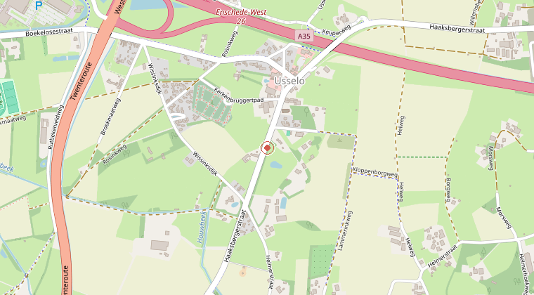 Kaart van de omgeving van de melding