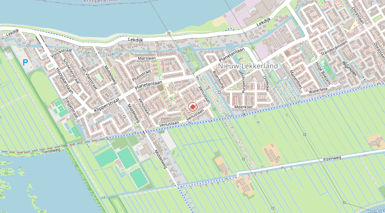 Kaart van de omgeving van de melding