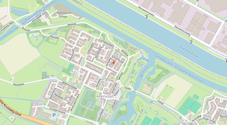 Kaart van de omgeving van de melding