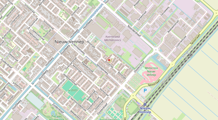 Kaart van de omgeving van de melding