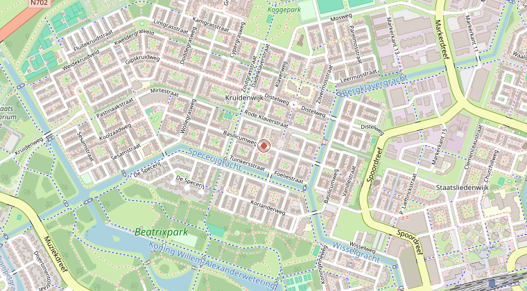 Kaart van de omgeving van de melding