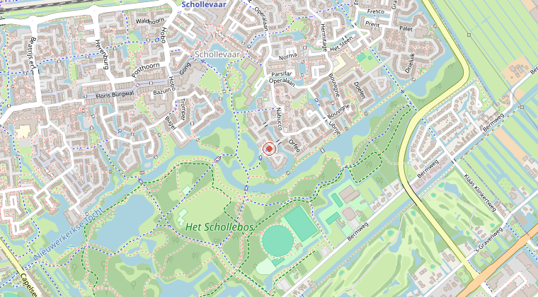 Kaart van de omgeving van de melding