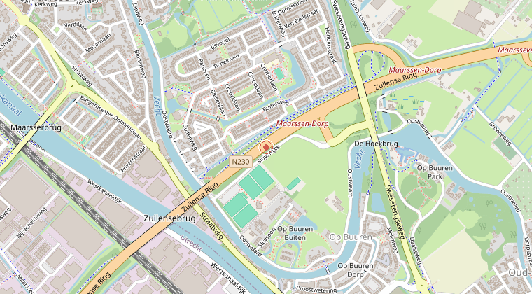 Kaart van de omgeving van de melding