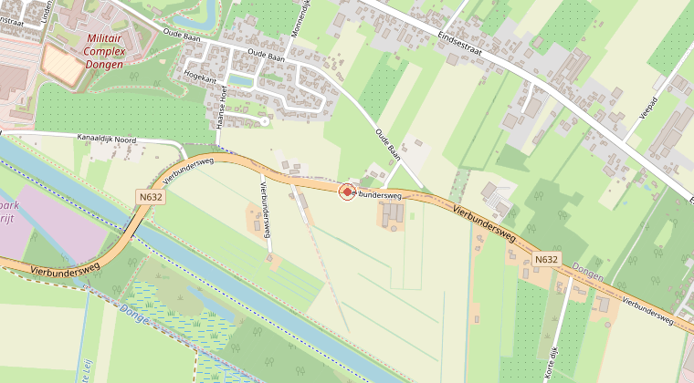 Kaart van de omgeving van de melding