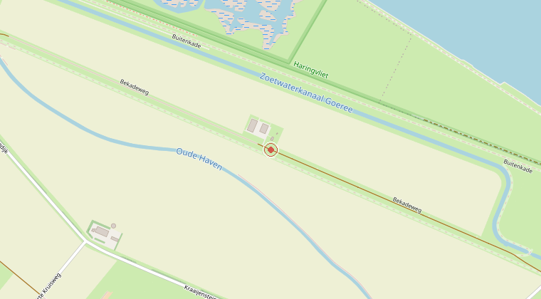 Kaart van de omgeving van de melding