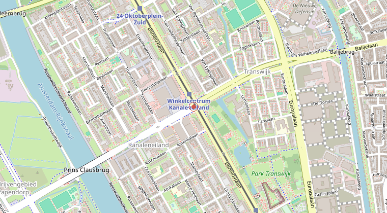 Kaart van de omgeving van de melding