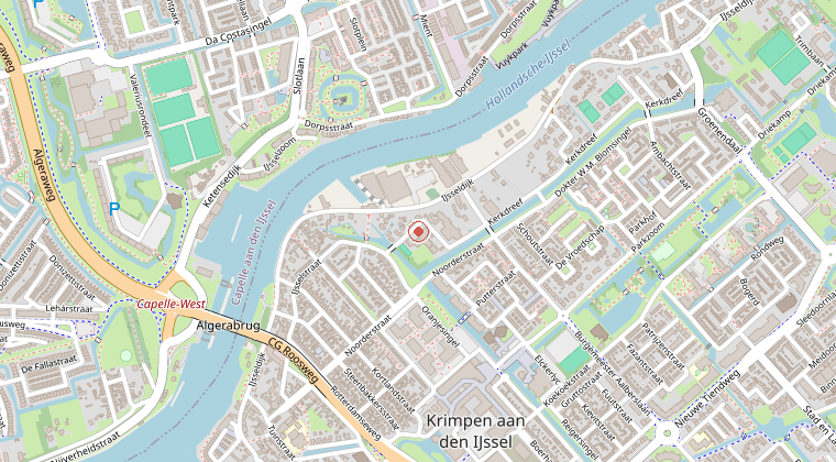 Kaart van de omgeving van de melding