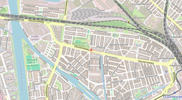 Kaart van de omgeving van de melding