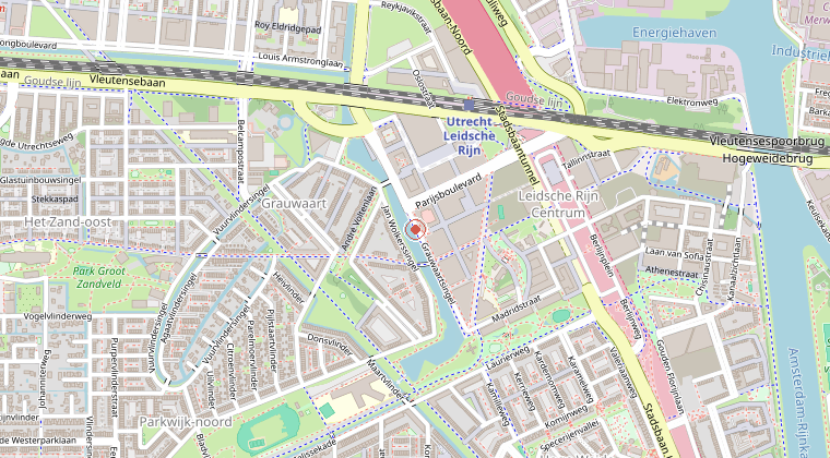 Kaart van de omgeving van de melding