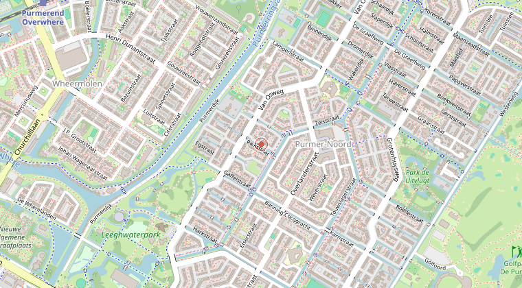 Kaart van de omgeving van de melding