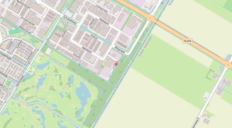 Kaart van de omgeving van de melding